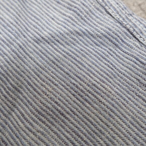 Tommy Bahama Shorts 40 Blue 100% Linen Hickory Striped 11" in - Picture 2 of 12